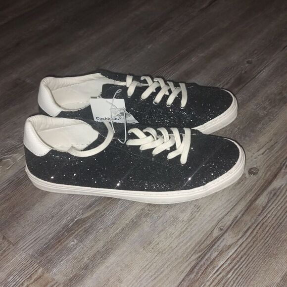 Old Navy black glitter Sneakers  Sz 9 NWT - Picture 5 of 7